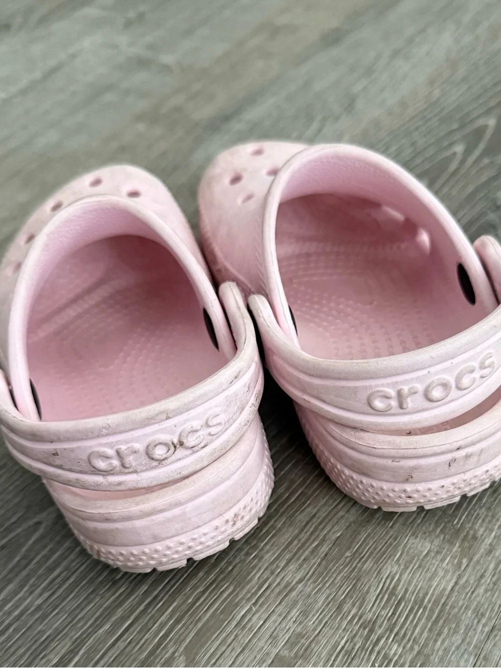 Kids Pink Slip-On Croc Shoes